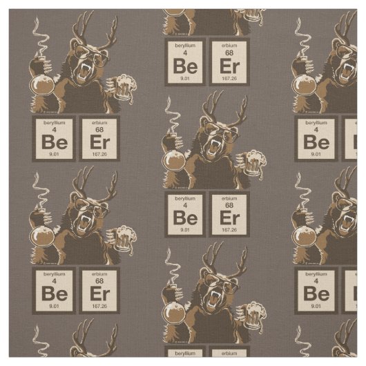 Entdecktes Bier der Chemie Bär Stoff (Muster)