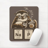 Entdecktes Nickerchen der Chemie Sloth Mousepad (Mit Mouse)