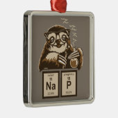 Entdecktes Nickerchen der Chemie Sloth Ornament Aus Metall (Rechts)