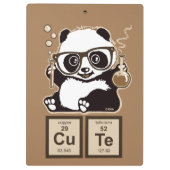 Entdecktes niedliches der Chemie Panda Klemmbrett (Rückseite)