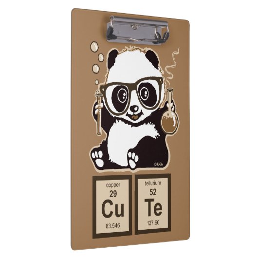 Entdecktes niedliches der Chemie Panda Klemmbrett (Rechts)