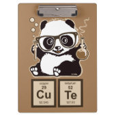 Entdecktes niedliches der Chemie Panda Klemmbrett (Vorderseite)