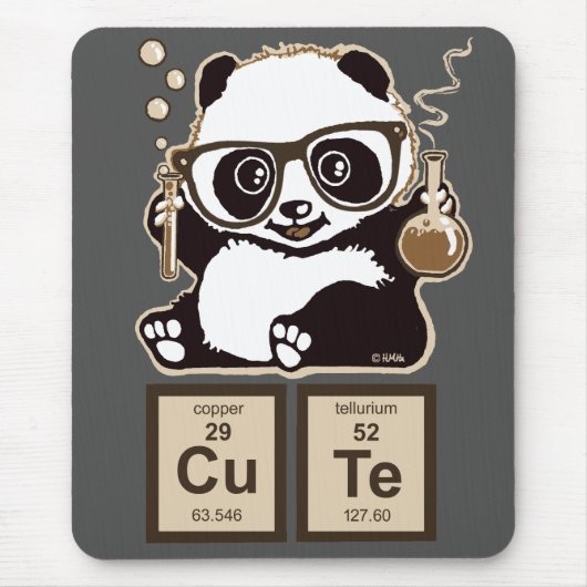 Entdecktes niedliches der Chemie Panda Mousepad (Vorne)