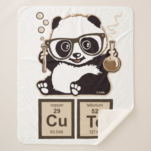 Entdecktes niedliches der Chemie Panda Sherpadecke (Vorderseite)