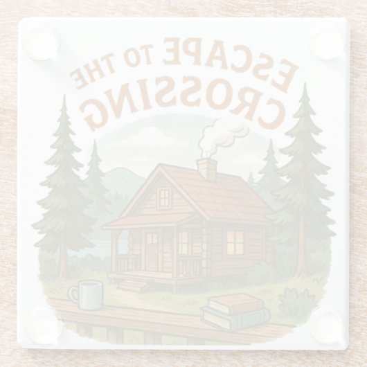 ENTDECKUNG DER CROSSING Maggie Sullivan Gemütliche Glasuntersetzer (Rückseite)