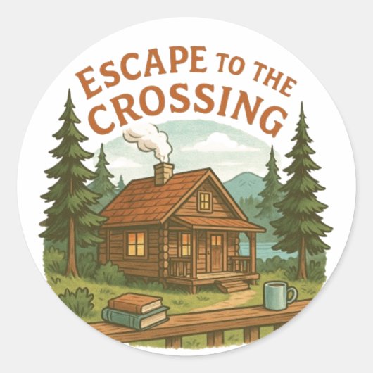 ENTDECKUNG DER CROSSING Maggie Sullivan Gemütliche Runder Aufkleber (Vorderseite)