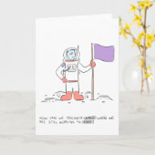 Entdeckung der Raum-Gruß-Karte Karte (Gelbe Blume)