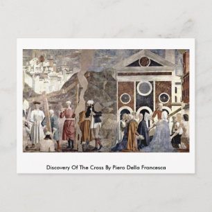 Entdeckung des Kreuzes durch Piero Della Francesca Postkarte