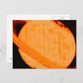 Entdeckung eines dunklen uroralen Ovals auf Saturn Postkarte (Vorne/Hinten)
