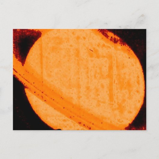 Entdeckung eines dunklen uroralen Ovals auf Saturn Postkarte (Vorderseite)