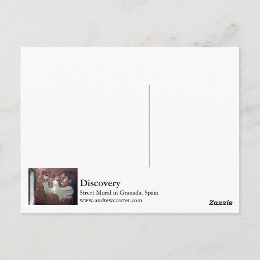 Entdeckung Postkarte (Rückseite)