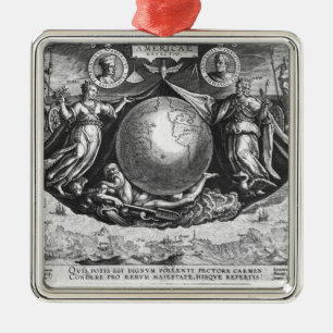 Entdeckung von Amerika Ornament Aus Metall