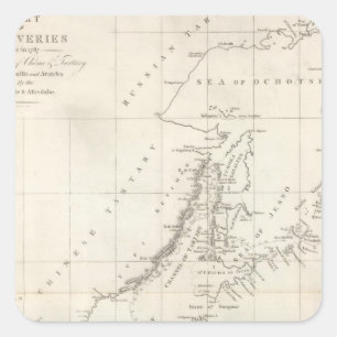 Entdeckungen gemacht im Jahre 1787 in den Meeren Quadratischer Aufkleber