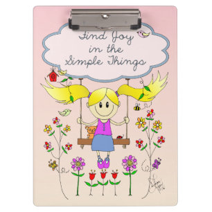 Entdeckungs-Freude in den einfachen Sachen Klemmbrett