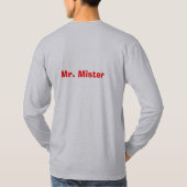 Entdeckungs-Herr Herr T-Shirt (Rückseite)