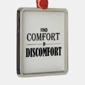 Entdeckungs-Komfort im Unbehagen Ornament Aus Metall (Rechts)