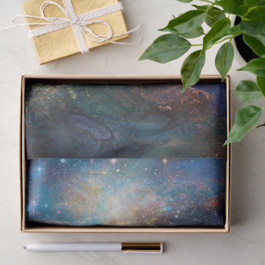 Entdeckungsreise Whimsical Vibrannt Landschaftsgär Seidenpapier (Geschenk)