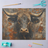 Entdeckungsrost beendet faszinierende Bullenskulpt Seidenpapier (Basteln)