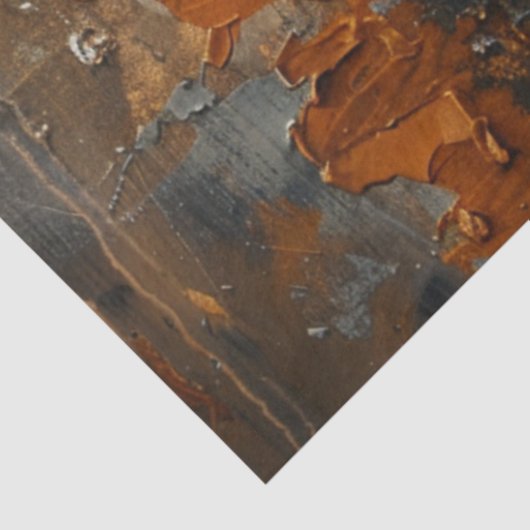 Entdeckungsrost beendet faszinierende Bullenskulpt Seidenpapier (Ausschnitt)