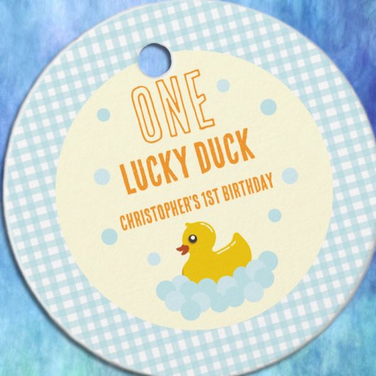 Ente 1. Geburtstag Geschenkanhänger