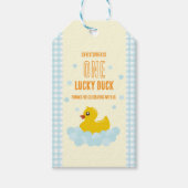 Ente 1. Geburtstag Geschenkanhänger (Vorderseite)