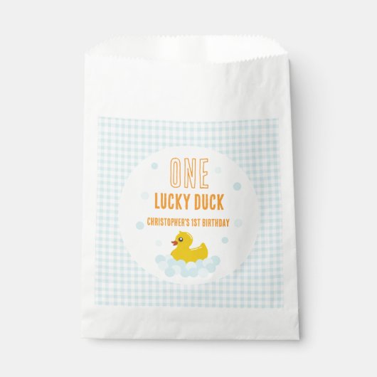 Ente 1. Geburtstag Geschenktütchen (Vorderseite)