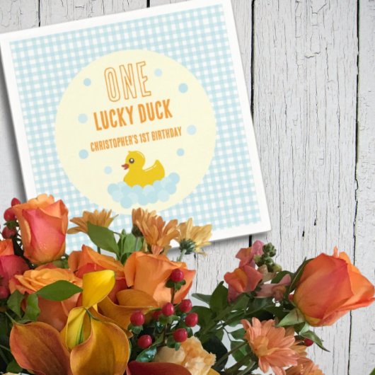 Ente 1. Geburtstag Serviette