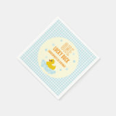 Ente 1. Geburtstag Serviette (Ecke)