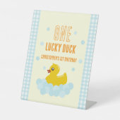 Ente 1. Geburtstag Sockelschild (Vorderseite)