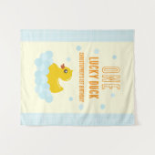 Ente 1. Geburtstag Wandteppich (Vorderseite (Horizontal))