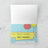 Ente - alles Gute zum Geburtstag Karte (Innenseite)