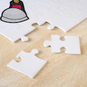 Ente als Baskeballspieler mit Basketball Puzzle (Seite)