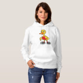 Ente als Basketballspieler mit Basketball Hoodie (Vorne ganz)