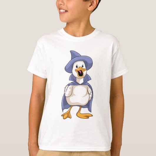 Ente als Hexe mit Hut T-Shirt (Vorderseite)