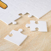 Ente als Lehrer mit Buch & Brille Puzzle (Seite)