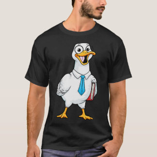 Ente als Lehrerin mit Buch 2 T-Shirt