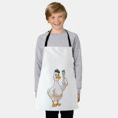 Ente als Maler mit Pinsel Schürze (Getragen)