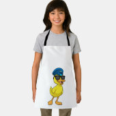 Ente als Pilot mit Pilotenhut Schürze (Insitu)