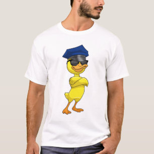 Ente als Polizeibeamter mit Polizeischutz T-Shirt