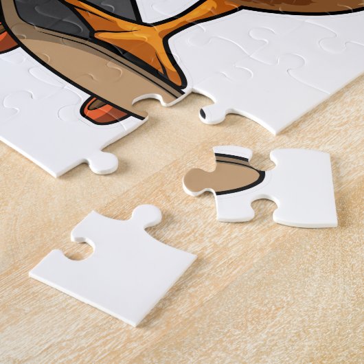Ente als Skater mit Skateboard Puzzle (Seite)