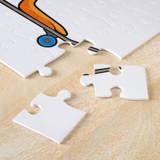 Ente als Skater mit Skateboard Puzzle (Seite)