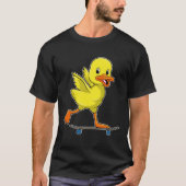 Ente als Skater mit Skateboard T-Shirt (Vorderseite)