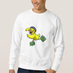 Ente als Skater mit Skaten & Helmet Sweatshirt