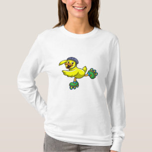 Ente als Skater mit Skaten & Helmet T-Shirt