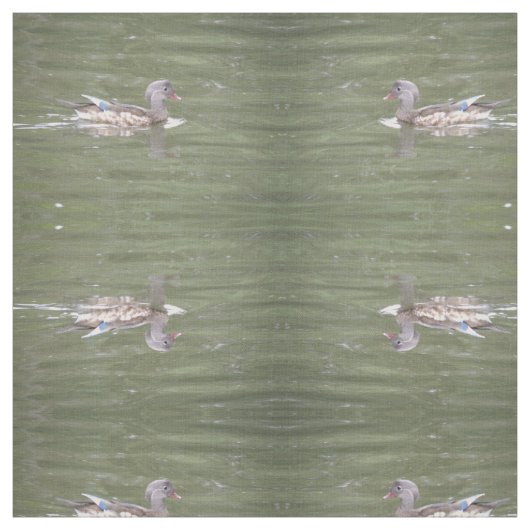 Ente am Gemusterten Tiersee Stoff (Muster)
