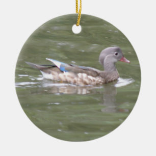 Ente am Lake Custom Geburtstag Keramikornament