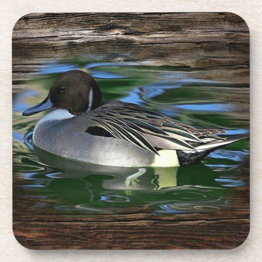 Ente am See Getränkeuntersetzer (Vorderseite)