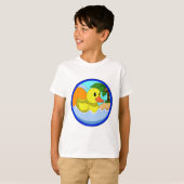 Ente am Strand mit Palmen.PNG T-Shirt (Vorne ganz)