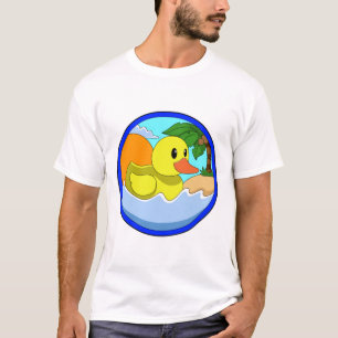 Ente am Strand mit Palmen.PNG T-Shirt