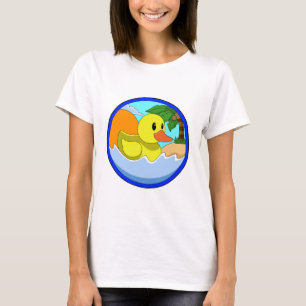 Ente am Strand mit Palmen.PNG T-Shirt